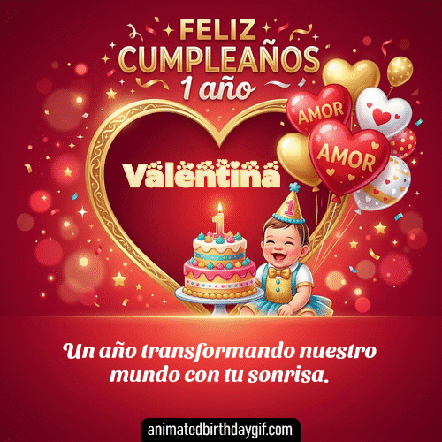 Imágenes de 01-ano-valentina-torta-y-globos-de-1-ano
