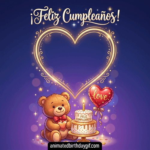 Plantilla Oso de peluche para cumpleaños de Alguien Especial