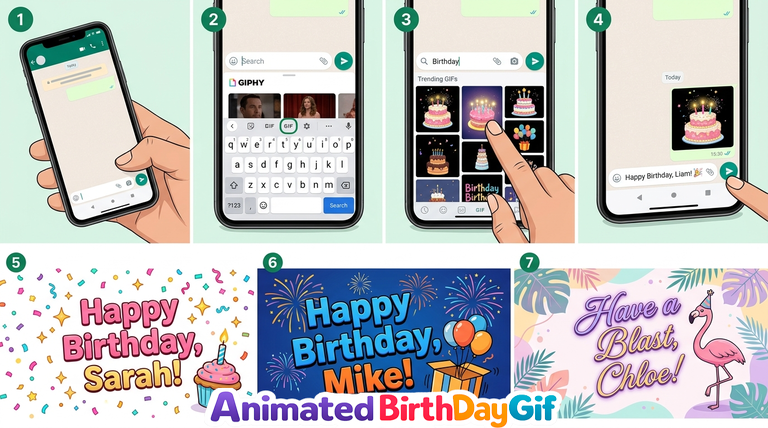 Cómo Enviar GIFs de Cumpleaños por WhatsApp | Guía 2026