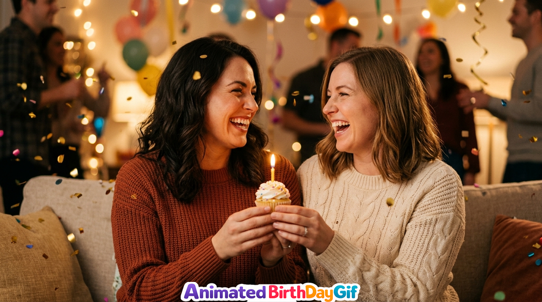 Cómo Dar Felicitaciones de Cumpleaños a una Hermana | GIFs Animados